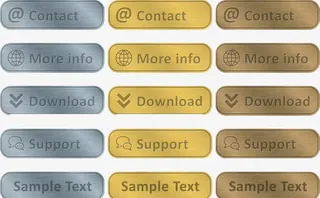 金属按钮免扣素材免抠