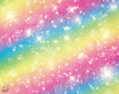 彩虹 炫彩 光晕 独角兽背景