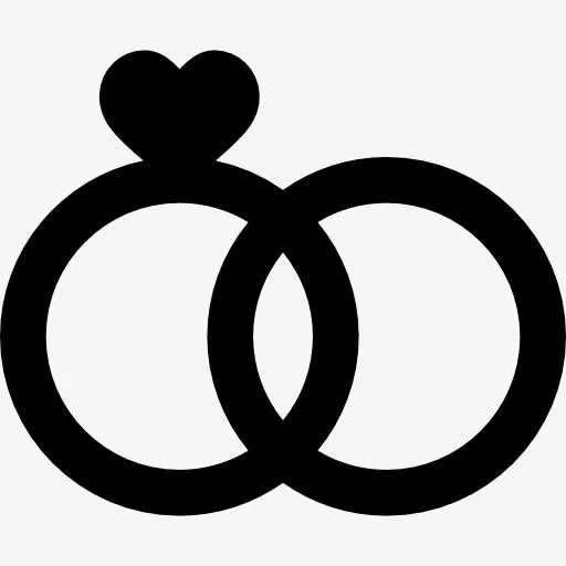 结婚戒指图标免抠