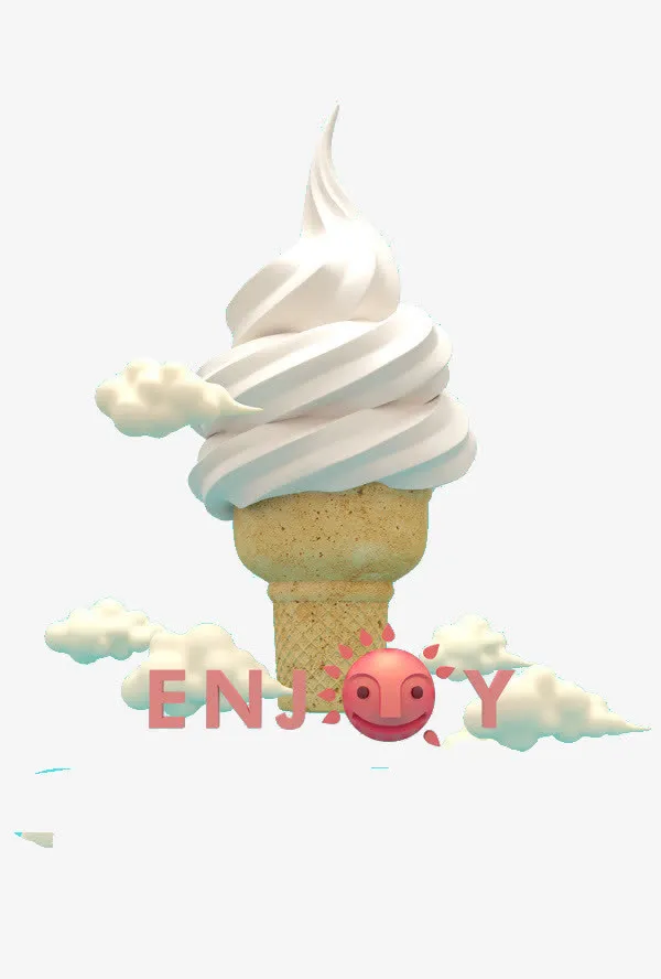 夏天的冰激凌免抠
