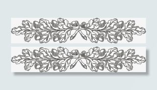 欧式复古花纹边框装饰元素免抠