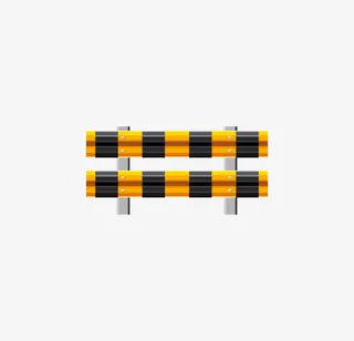 手绘卡通交通栏杆免抠