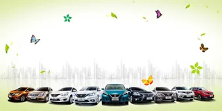 春季车展海报背景素材高清