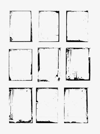 水墨框透明元素免抠