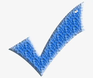 蓝色纹理对勾免抠