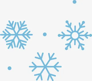 雪花矢量免抠