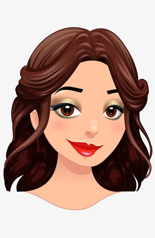 矢量时尚美女模特免抠