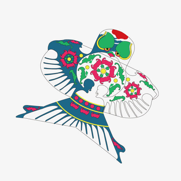 卡通风筝免抠