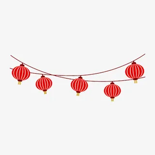 元宵节灯笼装饰素材免抠节日元旦/春节/元宵元素 元宵节灯笼装饰素材免抠节日元旦/春节/元宵元素