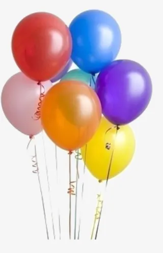气球 彩色立体免抠