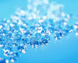 蓝色高清钻石奢华装饰免抠