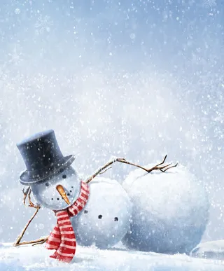 躺着的雪人免抠