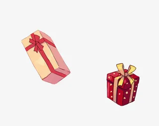 手绘礼包免抠
