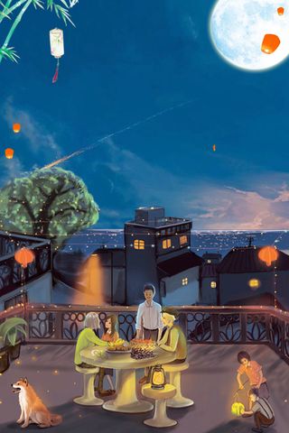 回家团圆中秋海报高清