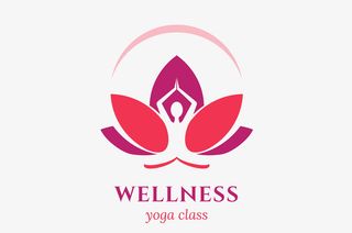 瑜伽馆标识免抠