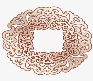 古钱币花纹素材免抠