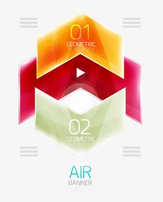 创意彩色箭头设计矢量素材免抠