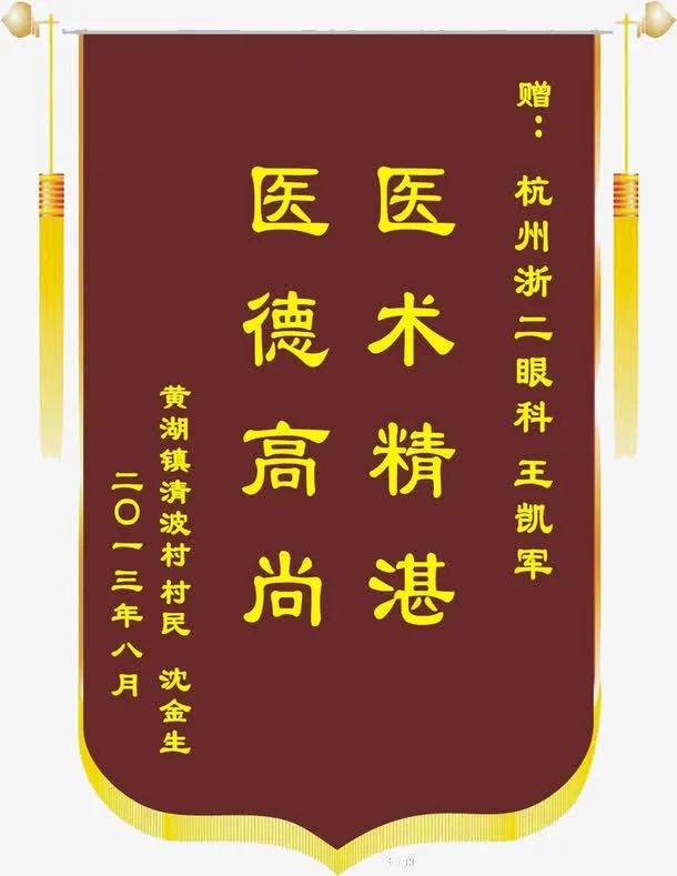 送医生锦旗免抠
