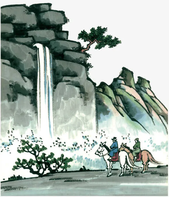 寻雍尊师隐居诗词插图免抠