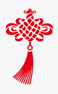 红色中国结免抠