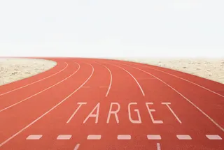 手绘红色跑道免抠