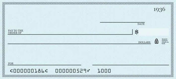 纸张空白支票免抠