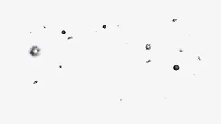 灰色简约钻石碎片漂浮素材免抠