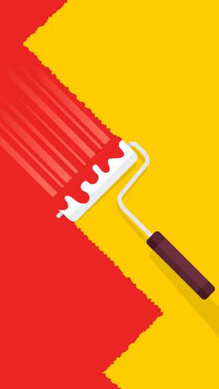 黄色红色刷漆H5背景高清