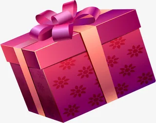 端午感恩酒红色礼物盒子免抠