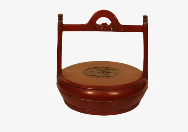 圆形古典古代食盒免抠