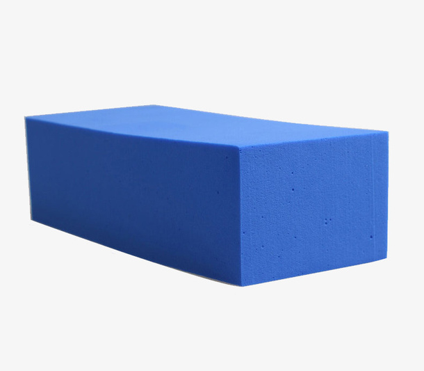 蓝色洗车海绵块摄影免抠