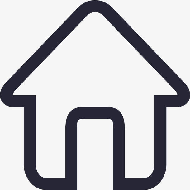 首页icon（未填充）免抠图标元素