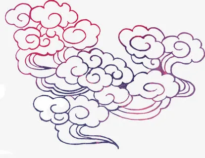 祥云装饰图案免抠