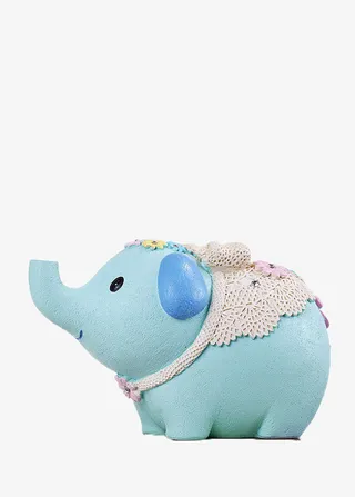 天然树脂呆萌小象存钱罐免抠