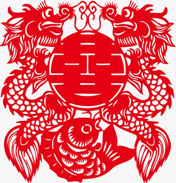 中国风剪纸素材免抠