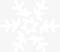白色可爱冬日雪花免抠