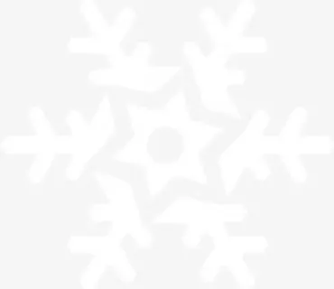 白色可爱冬日雪花免抠