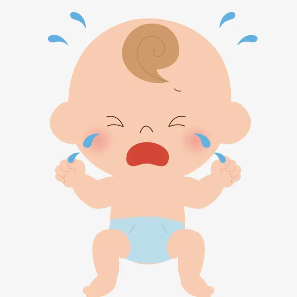 手绘卡通简约儿童画册插画婴儿宝免抠