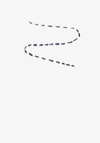 手绘虚线指向线条免抠