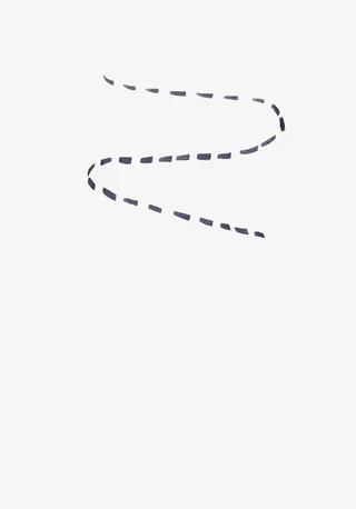 手绘虚线指向线条免抠