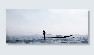 灰色大气划船banner背景高清