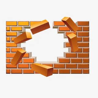 破洞潮流边框免抠