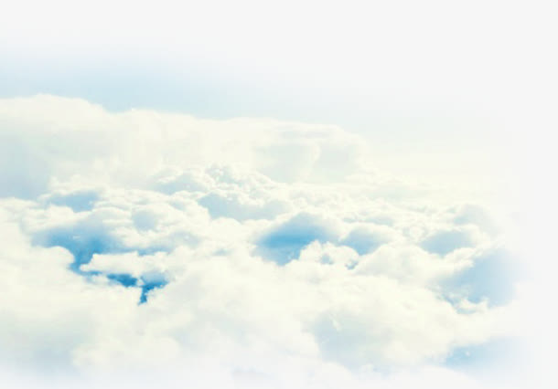 天空白云七夕免抠