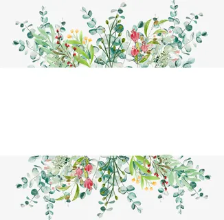 春天元素花朵边框臂贴胸贴AI源文件免抠手绘/卡通手绘元素