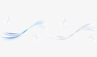 雪花飘散曲线免抠