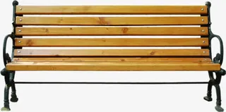 公园木质长椅素材免抠