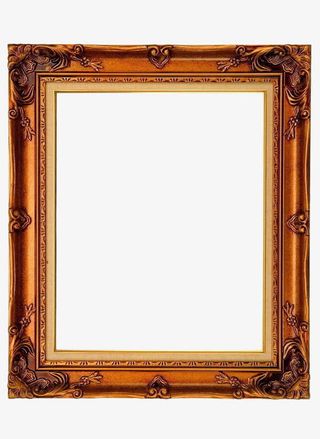 古铜色古典画框免抠