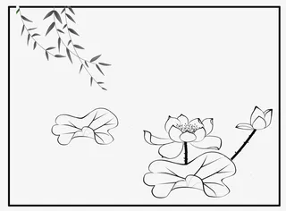 春天里的荷花叶免抠