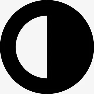 半个月亮相位循环天气符号图标免抠