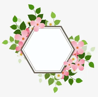 花卉装饰边框素材免抠